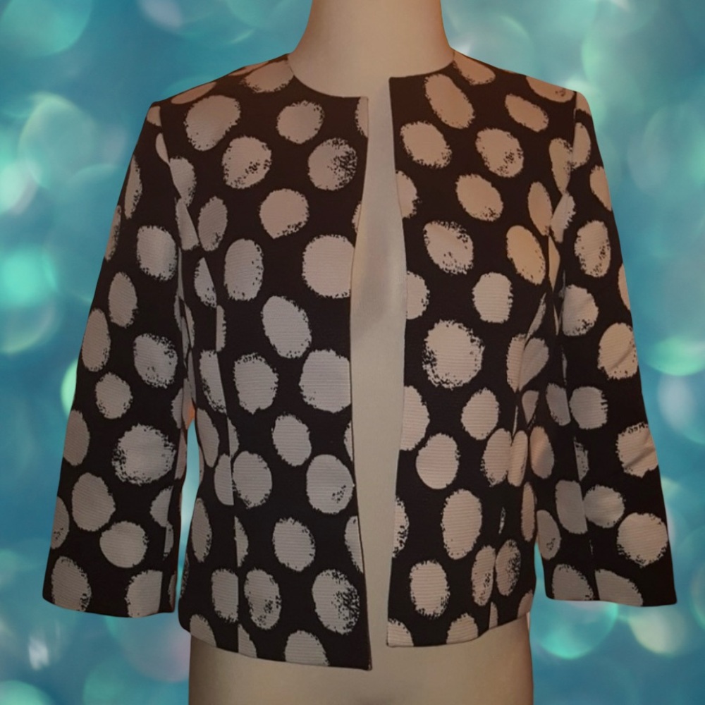 Jones Studio Polka Dot Women's Jacket/Blazer Size 14